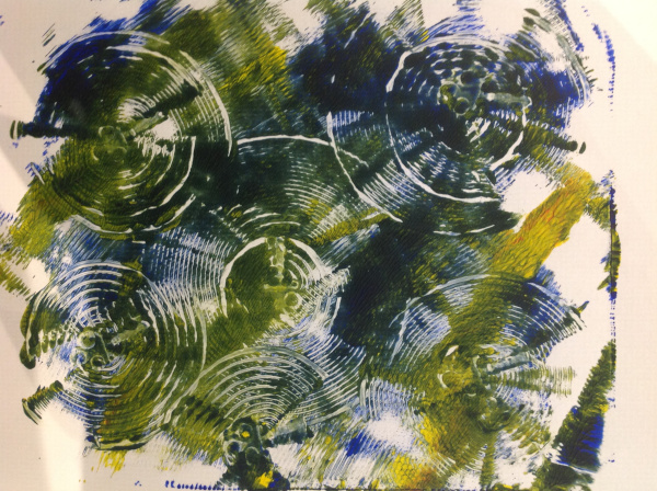 Discovering gelli plate printing with children: getting brilliant effects with acrylic based mono printing