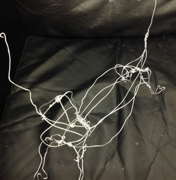 Wire and modroc sculpture – part 1