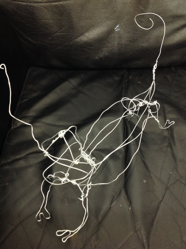 Wire and modroc sculpture – part 1