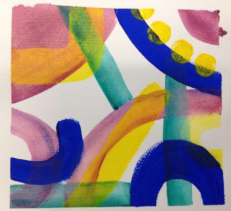 Glazing and blending with acrylic