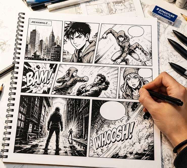 Comic Strip Art for Teenagers