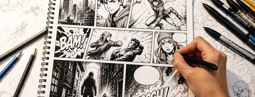 Comic-Strip-Art-Course-for-teenagers