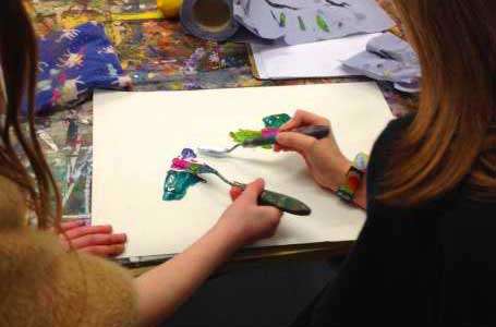 Artwork created during a children’s taster class